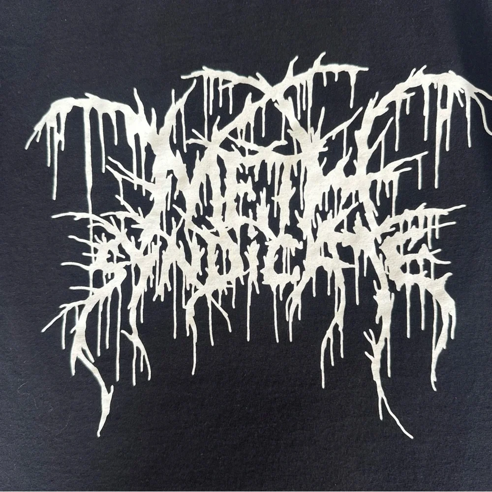 Methsyndicate Black Short‎ Sleeve T-Shirt Men's Medium Grunge Emo Streetwear